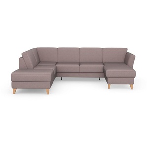 sit&more Wohnlandschaft Visby U-Form, wahlweise mit Bettfunktion und Stauraum, frei im Raum stellbar