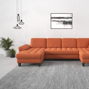 sit&more Wohnlandschaft Westham U-Form, wahlweise mit Bettfunktion, Bettkasten, Sitztiefenverstellung