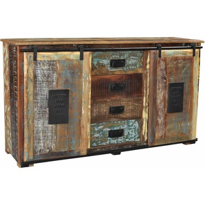 SIT Sideboard »Jupiter«, aus recyceltem Altholz, Shabby Chic, Vintage