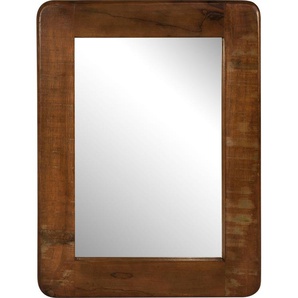 Spiegel SIT Fridge Gr. B/H/T: 60 cm x 80 cm x 3 cm, bunt Spiegel aus recyceltem Altholz, Shabby Chic, Vintage
