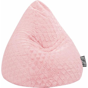 Sitting Point Sitzsack Sitzsack FLUFFY HEARTS XL, Plüschsitzsack mit Herzoptik