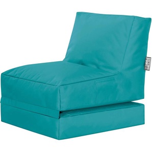 Sitzsack SITTING POINT Twist Scuba Sitzsäcke Gr. B/H/T: 70 cm x 80 cm x 180 cm, blau (petrol) Baby Sitzsäcke