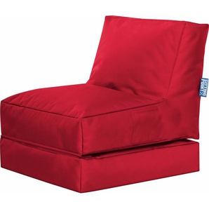 Sitzsack SITTING POINT Twist Scuba Sitzsäcke Gr. B/H/T: 70 cm x 80 cm x 180 cm, rot Baby Sitzsäcke