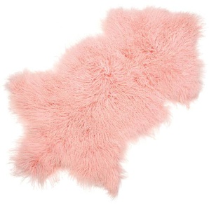 Sitzauflage Tibet-Lammfell rose rosa, 5x90x55 cm