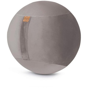Sitzball, Grau, Textil, Uni, 145 L, Füllung: Luftkern, Wohnzimmer, Hocker, Sitzsäcke