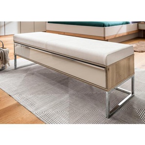 Sitzbank 141 x 50 x 43cm Braun