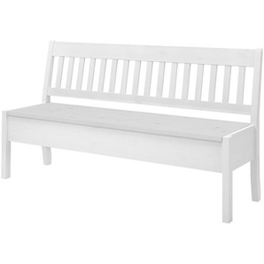 Sitzbank Boston I 169cm Weiß/Kiefer Weiß