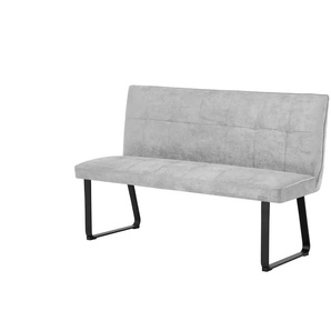 Sitzbank - grau - Materialmix - 92 cm | Möbel Kraft