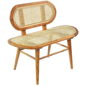 Sitzbank SIT Sitzbänke Gr. B/H/T: 95 cm x 80 cm x 50 cm, Bank, klein, beige (natur, natur) Essbänke
