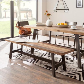 Sitzbank 190cm Braun/Braun