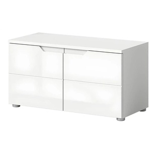 Sitzbank   ¦ weiß ¦ Maße (cm): B: 80 H: 43 T: 37.0