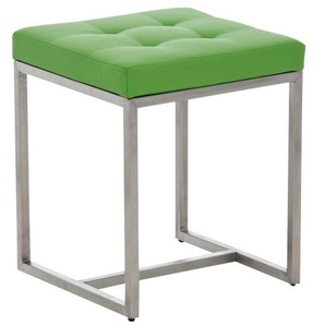 Sitzhocker - BRIT 2 - Hocker Sessel Kunstleder Grün 40x40cm
