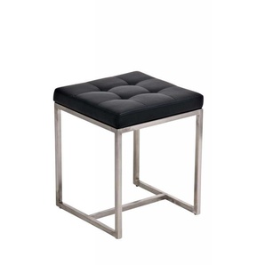 Sitzhocker - BRIT 2 - Hocker Sessel Kunstleder Schwarz 40...