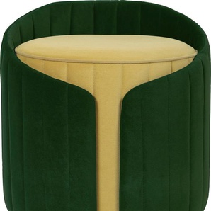Sitzhocker KAYOOM Hocker Corin 145 Hocker Gr. B/H/T: 40 cm x 45 cm x 40 cm, bunt (curry, grün) Sitzsäcke Sitzhocker