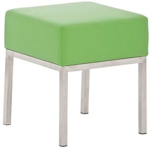 Sitzhocker - LONI 2 - Hocker Sessel Kunstleder Grün 40x40 cm
