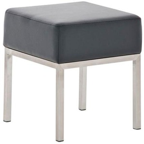 Sitzhocker - LONI 2 - Hocker Sessel Kunstleder Schwarz 40...