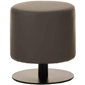 Sitzhocker - Max 2 - Hocker Rundhocker Kunstleder Grau 38...
