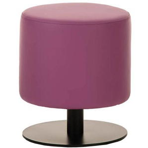 Sitzhocker - Max 2 - Hocker Rundhocker Kunstleder Lila 38...
