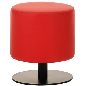 Sitzhocker - Max 2 - Hocker Rundhocker Kunstleder Rot 38x...