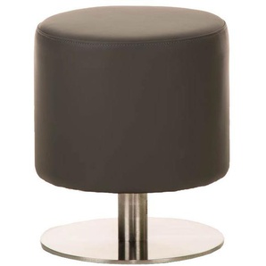 Sitzhocker - Max 3 - Hocker Rundhocker Kunstleder Grau 38...