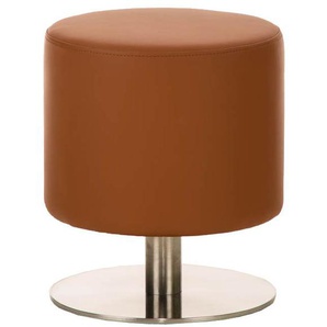Sitzhocker - Max 3 - Hocker Rundhocker Kunstleder Hellbra...