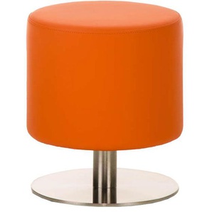 Sitzhocker - Max 3 - Hocker Rundhocker Kunstleder Orange ...
