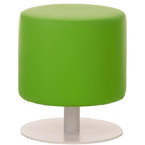 Sitzhocker - Max - Hocker Rundhocker Kunstleder Grün 38x3...