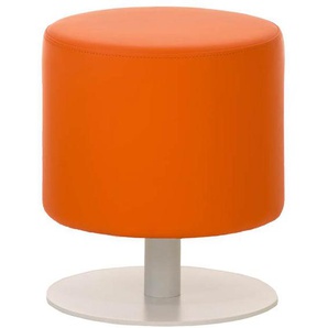 Sitzhocker - Max - Hocker Rundhocker Kunstleder Orange 38...