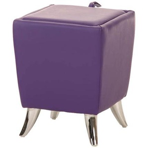 Sitzhocker - Ria - Hocker Schminkhocker Kunstleder Lila 3...