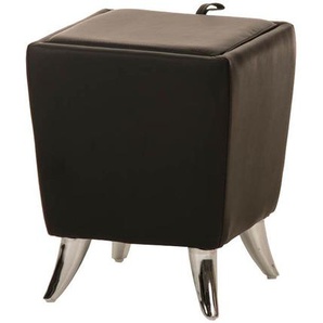 Sitzhocker - Ria - Hocker Schminkhocker Kunstleder Schwar...