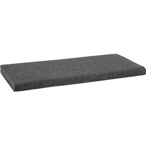 Sitzkissen , Dunkelgrau , Textil , Füllung: Schaumstoff , 80x4x38 cm , Goldenes M, Made in Germany, DGM-Klimapakt , pflegeleicht , Wohntextilien, Kissen, Sitzkissen
