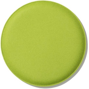 Sitzkissen gepolstert Chiemgauer Weberei Schurwolle limone grün, Designer Chiemgau factory, 2.7 cm