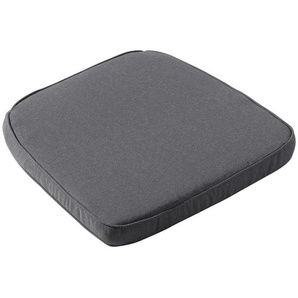 Sitzkissen, Graphit, Textil, Füllung: Schaumstoff, 48x5x46 cm, pflegeleicht, hochwertige Qualität, formstabil, langlebig, Outdoor-Kissen,