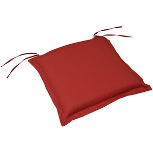 Sitzkissen INDOBA Premium Dekokissen_Sitzkissen_Kissenhüllen Gr. B/L: 50 cm x 50 cm, 4 St., rot (rot, unifarben) Sitzkissen 4er Set