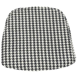 Sitzkissen Pauline Nexxtbrand Hahnentritt schwarz/weiß, 2.8x38x37 cm