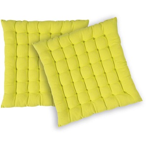 Sitzkissen Risotto, 2er-Set pad concept gelbgrün, 3x40x40 cm