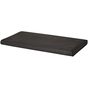 Sitzkissen - schwarz - Bezug: Nubukoptik (100% Polyester), Füllmaterial: PUR Schaumstoff - 80 cm - 4 cm - 38 cm | Möbel Kraft