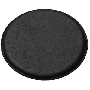Sitzkissen Chiemgauer Weberei Leder schwarz, Designer Chiemgau factory, 2.7 cm