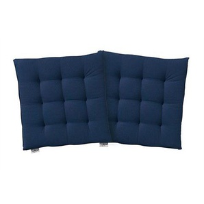 Sitzkissen TOM TAILOR Dove Dekokissen_Sitzkissen_Kissenhüllen Gr. B/L: 40 cm x 40 cm, 2 St., Baumwolle, blau (royalblau, unifarben) Stuhlkissen Kopfkissen TOM TAILOR unifarbenes, abgestepptes Sitzkisssen DOVE, 2er Pack