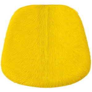 Sitzpad für Eames Plastic Armchair Albrecht Kuhfell gelb, Designer Thomas Albrecht, 2.8x42x39 cm