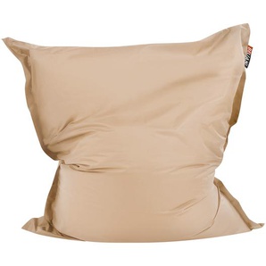 Sitzsack Beige 140 x 180 cm Indoor Outdoor Stark wasserabweisender Langfristige Volumenstabilität Leicht Gewicht