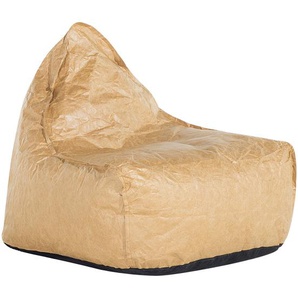 Sitzsack Braun 73 x 75 cm Tropf Design Komfortable Sitzfläche antiallergische Füllung Leicht