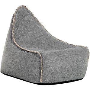Sitzsack Grau 73 x 75 cm Tropf Design Komfortable Sitzfläche antiallergische Füllung Leicht