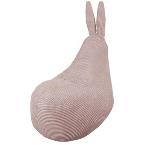 Sitzsack Hase - rosa/pink - Materialmix - 105 cm - 90 cm - cm 60,0 | Möbel Kraft