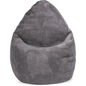 Sitzsack MAGMA HEIMTEX BeanBag SHARA XL Sitzsäcke Gr. B: 110 cm, grau (anthrazit) Baby Sitzsäcke
