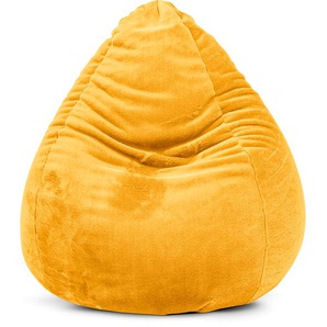 Sitzsack MAGMA HEIMTEX Beanbag SOFTY XL Sitzsäcke Gr. B: 110 cm, gelb (senf) Baby Sitzsäcke