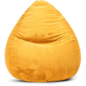 Sitzsack MAGMA HEIMTEX Beanbag SOFTY XXL Sitzsäcke Gr. B: 130 cm, gelb (senf) Baby Sitzsäcke