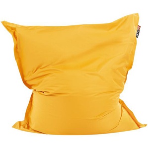 Sitzsack Gelb 140 x 180 cm Indoor Outdoor Stark wasserabweisender Langfristige Volumenstabilität Leicht Gewich