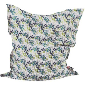 Sitzsack Grün 140 x 180 cm Indoor Outdoor Stark wasserabweisender Langfristige Volumenstabilität Pflanzen Design Leicht Gewicht