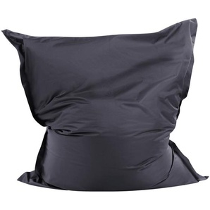 Sitzsack Schwarz 140 x 180 cm Indoor Outdoor Stark wasserabweisender Langfristige Volumenstabilität Leicht Gewicht